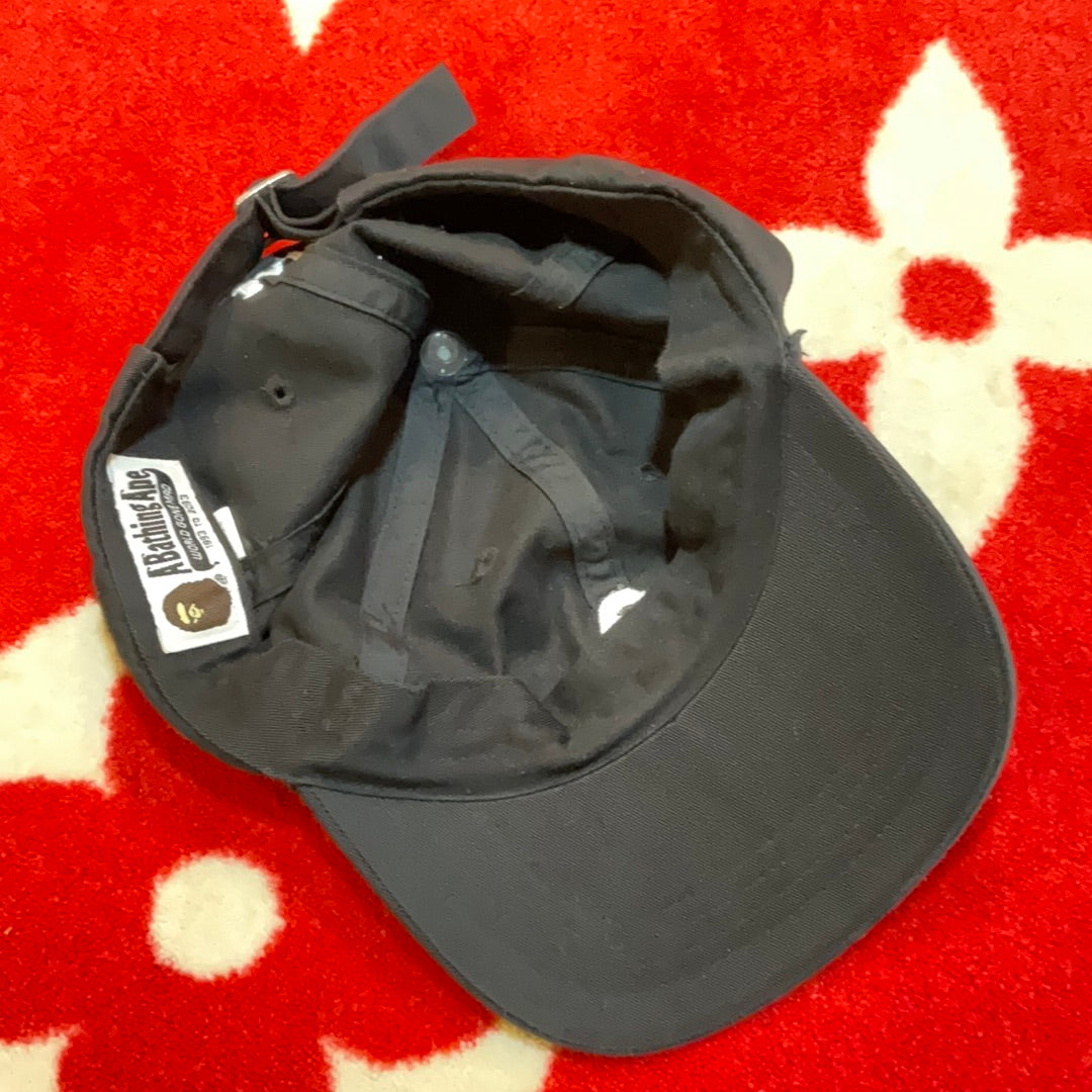Bape 6 Panel Baseball Hat - Black