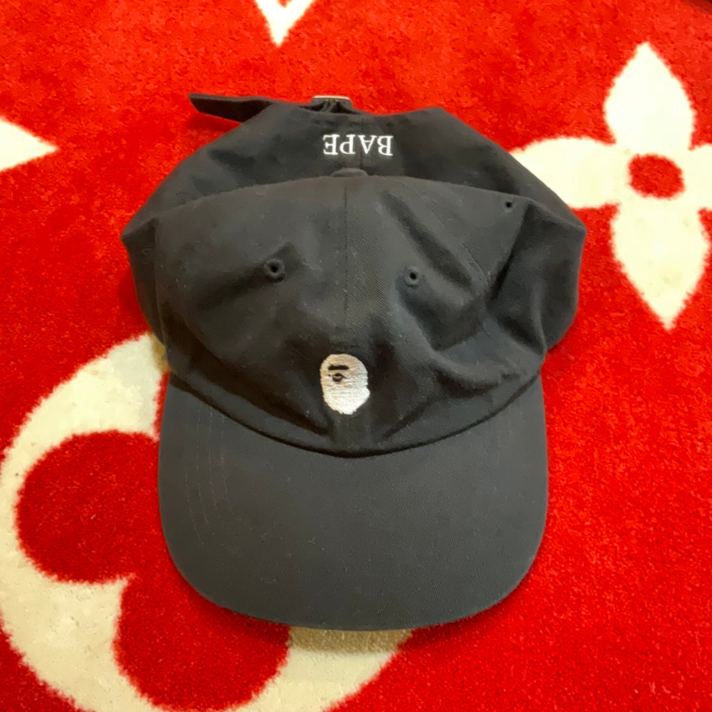 Bape 6 Panel Baseball Hat - Black