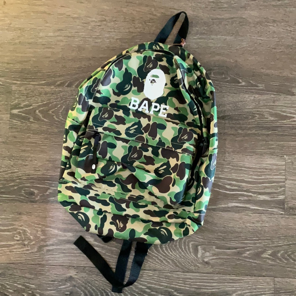 Bape Green Camo Backpack